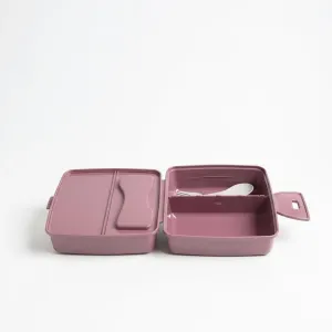 Bölmeli Saklama ve Yemek Kabı – BPA’sız Sağlıklı – Kilit Kapak – Taşınabilir Lunchbox- Mor Renk