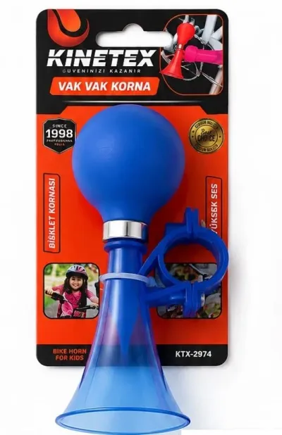 Vak Vak Korna Çocuk Bisiklet Kornası Yüksek Sesli Gidon Kornası Mavi