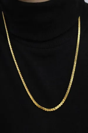 14K Arpa Zincir Kolye 60 cm – Kadın Kolye