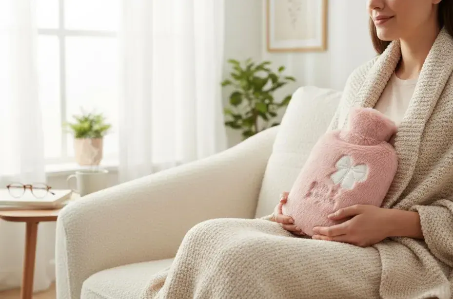 Yazılı Kurdeleli Pembe Peluş Sıcak Su Torbası 1 Lt – Yumuşak Kılıf, Uzun Süre Sıcak Tutan