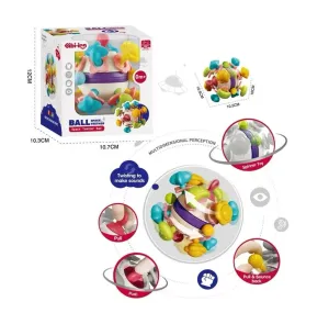 6 IN 1 diş kaşıyıcı bebek topu- Çıngıraklı oyuncak