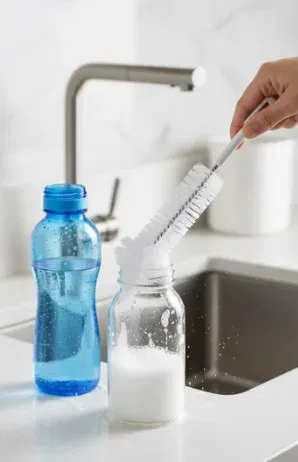 Biberon ve Şişe Temizleme Fırçası – Sünger Uçlu Dar Ağız Temizleyici Fırça
