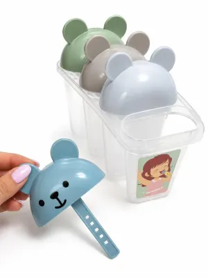 Snowy Bear Dondurma Kalıbı 4’lü BPA Free Ev Yapımı Dondurma ve Buz Kalıbı