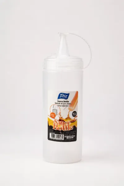 Titiz 400 ml Sos Şişesi Sıkma Sosluk Ketçap Mayonez Yağ ve Krepler İçin