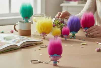 Mattel Trolls Band Together Sürpriz Figür – 1 adet çantaya takılabilen sürpriz troll figür
