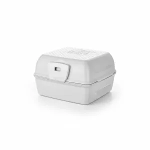 Bölmeli Saklama ve Yemek Kabı – BPA’sız Sağlıklı – Kilit Kapak – Taşınabilir Lunchbox- Açık Gri Renk