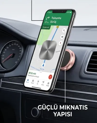 Tüm Modellerle Uyumlu Manyetik Araç İçi Telefon Tutucu Çok Amaçlı Mıknatıslı Torpido Üstü Tutacak
