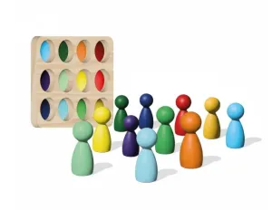 Montessori Peg Bebek Renk Eşleştirme Oyunu – Doğal Ahşap Eğitici Oyuncak