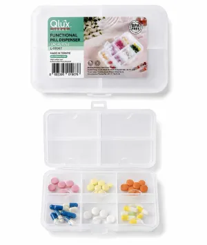 Qlux 10 Bölmeli Taşınabilir İlaç Kutusu BPA Free Hap Düzenleyici