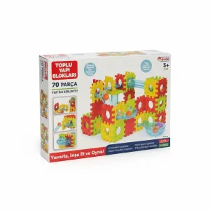 Toplu Yapı Blokları Rolling Building Blocks 70 Parça Toplu (3+ Yaş)