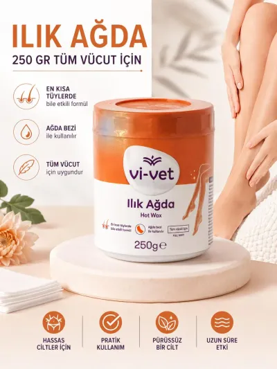 Vi-Vet 250 gr Tüm Vücut Ilık Ağda - En Kısa Tüylerde Etkili Pratik Formül
