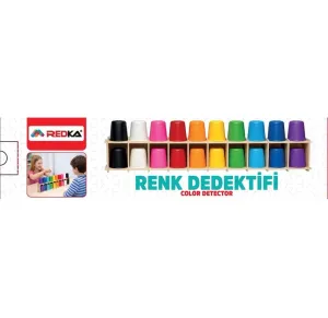 Redka Renk Dedektifi Akıl ve Mantık Oyunu 20 Renkli Bardak Eğitici Zeka Oyunu 3 Yaş+