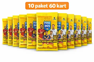 Panini FIFA 365 Adrenalyn XL 2026 Orijinal Futbolcu kartları 10 Paket (60 kart)