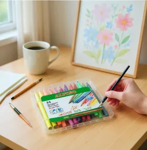 Alpino Brush Pen Fırça Uçlu Keçeli Kalem 24 Renk
