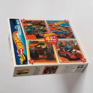 Hot Wheels 4’lü Puzzle Set – 24, 35, 54 ve 70 Parça