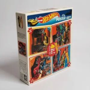 Hot Wheels 4’lü Puzzle Set – 24, 35, 54 ve 70 Parça