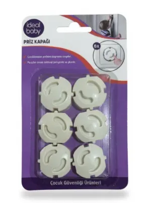 İdeal baby Priz Kapağı (6’lı Paket) – Çocuk Güvenliği Ürünü
