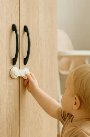 İdeal Baby Kapak Kilidi – Çocuk Güvenlik Kilidi, Dolap Kapak Kilidi, Kolay Montaj
