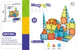 Magnetic Imagination - 43 Parça Yaratıcı Manyetik Yapım Seti