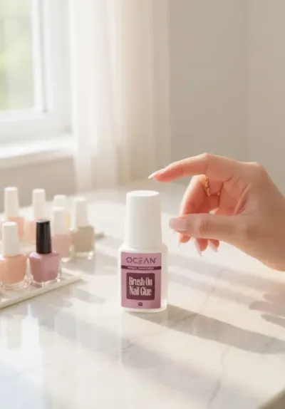 Ocean Fırçalı Başlık Tırnak Yapıştırıcı – Brush-On Nail Glue 7g
