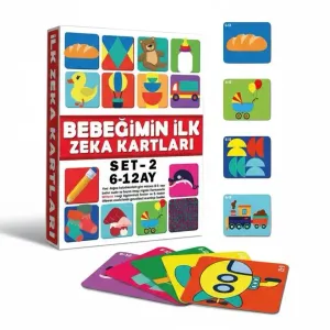 Bebeğimin İlk Zeka Kartları Seti – 6-12 Ay Bebek Gelişim Kartları