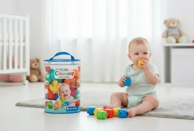 Clementoni Soft Clemmy Touch Play Yumuşak BPA’sız Bloklar 20 Parça