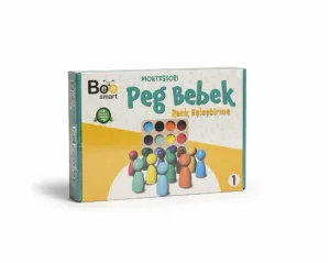 Montessori Peg Bebek Renk Eşleştirme Oyunu – Doğal Ahşap Eğitici Oyuncak