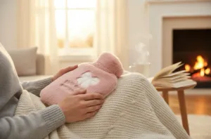 Yazılı Kurdeleli Pembe Peluş Sıcak Su Torbası 1 Lt – Yumuşak Kılıf, Uzun Süre Sıcak Tutan