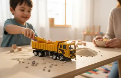 Plastik Damperli Kamyon Oyuncak – 17 cm İnşaat Serisi