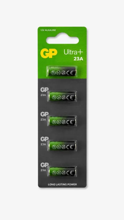 GP Ultra 23A MN21 A23 12V Alkalin Kumanda Pili 5'li Paket - Garaj Kepenk Kumanda Zil Pili