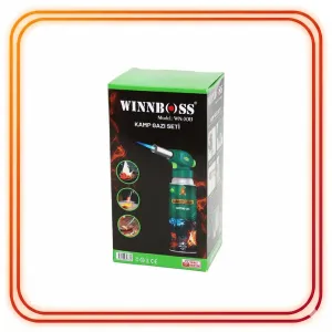 Winnboss WN-3013 Pürmüz Torch Seti | Çakmak Başlığı + 400 ml Kamp Gazı Kartuşu