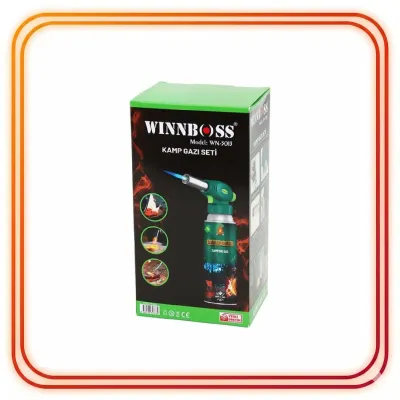 Winnboss WN-3013 Pürmüz Torch Seti | Çakmak Başlığı + 400 ml Kamp Gazı Kartuşu