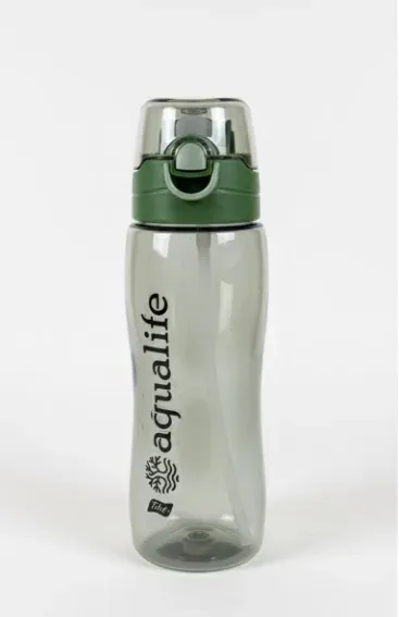 Titiz Rio matara 750 ml Kapaklı – Pipetli, Kapak Koruma Kılıflı Su Matarası Yeşil