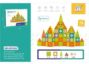 Manyetik Blok Oyuncak 79 Parça Eğitici Zeka Geliştirici Set
