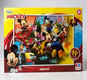 KS Games Disney Mickey Mouse Puzzle 100 Parça (6+ Yaş) – Lisanslı Eğitici Puzzle