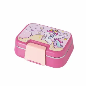 Titiz Happii 1030 ml Çelik Bölmeli Beslenme Kabı Sızdırmaz Silikon Contalı Çatal Kaşık Setli - Pembe