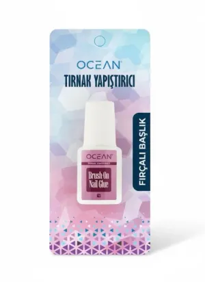 Ocean Fırçalı Başlık Tırnak Yapıştırıcı – Brush-On Nail Glue 7g