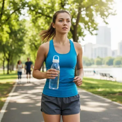 650 ml Doa Su Matarası – BPA Free PET Spor Matara (Beyaz Kapak)