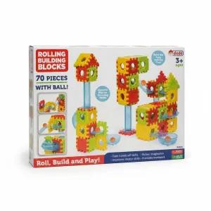 Toplu Yapı Blokları Rolling Building Blocks 70 Parça Toplu (3+ Yaş)