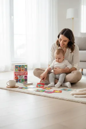 Bebeğimin İlk Zeka Kartları Seti – 6-12 Ay Bebek Gelişim Kartları