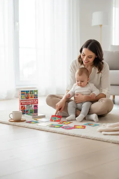 Bebeğimin İlk Zeka Kartları Seti – 6-12 Ay Bebek Gelişim Kartları