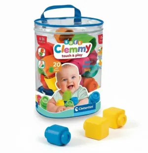 Clementoni Soft Clemmy Touch  Play Yumuşak BPA’sız Bloklar 20 Parça