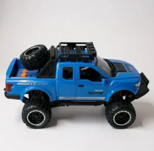 Işıklı Müzikli Lüks Off-Road Jeep Oyuncak Araba – Süspansiyonlu, Yedek Lastikli, 1:16 Model (3+ Yaş)