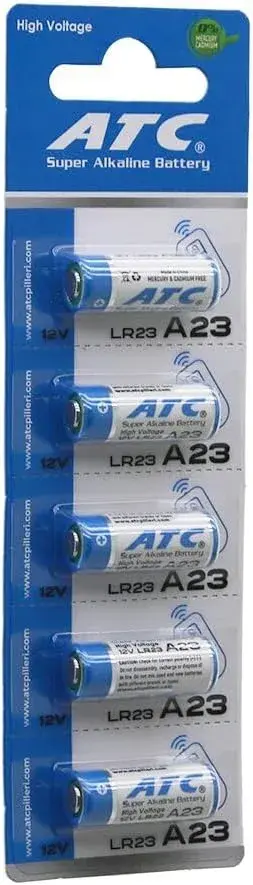 23A 12V Alkalin Kumanda Pili A23 MN21 V23GA LRV08 Uzun Ömürlü Uzaktan Kumanda Pili 5'li Set