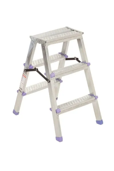 Rm 613 Rita Çift Taraflı Galvanizli Merdiven 0,60 mm 3+3 Basamaklı