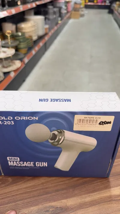 Gold Orion OR-203 Mini Massage Gun Şarjlı 4 Başlıklı Kompakt Masaj aleti