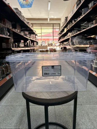 Bursev 14 Litre Şeffaf Saklama Kabı – Kapaklı Çok Amaçlı Düzenleyici Kutu