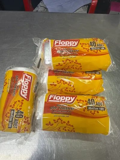 Floppy Orta Boy Çöp Torbası 40 Adet – 40x47 cm 10 Litre Mini Boy Çöp Poşeti