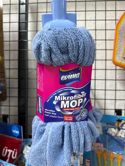 *2 ADET* Evima Mikrofiber Mop Başlığı - Süper Emiş Gücü Yedek Paspas TM-665