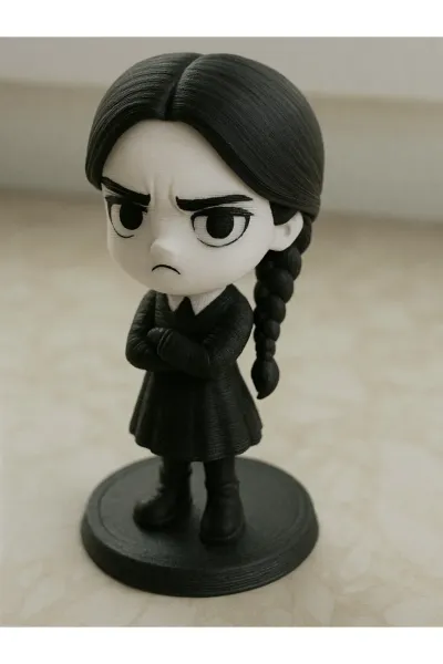 Wednesday Addams Chibi Figür 8cm